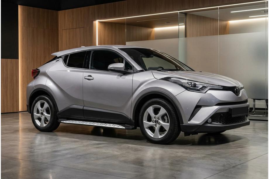 Toyota C-HR 2016–2023 Stranske stopnice Shining V1 (2 kos, aluminij) Image