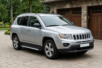 Jeep Compass 2006–2016 Stranske stopnice Shining V1 (2 kos, aluminij) fotografija 1