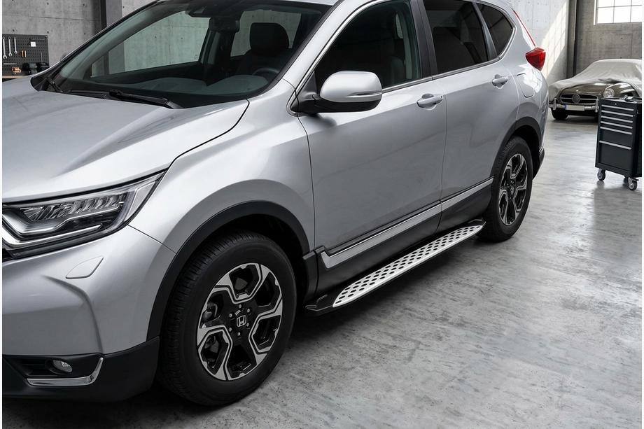 Honda CRV 2017–2022 Stranske stopnice Shining V1 (2 kos, aluminij) Image