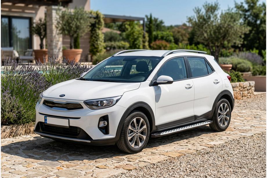 Kia Stonic 2017– Stranske stopnice Shining V1 (2 kos, aluminij) Image