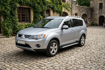 Mitsubishi Outlander 2006–2012 Stranske stopnice Shining V1 (2 kos, aluminij) fotografija 1