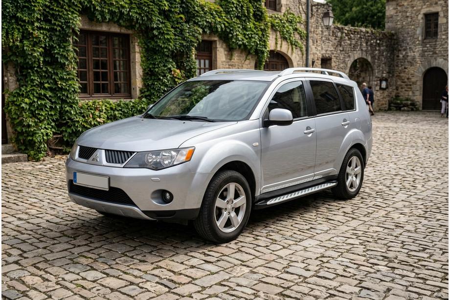 Mitsubishi Outlander 2006–2012 Stranske stopnice Shining V1 (2 kos, aluminij) Image