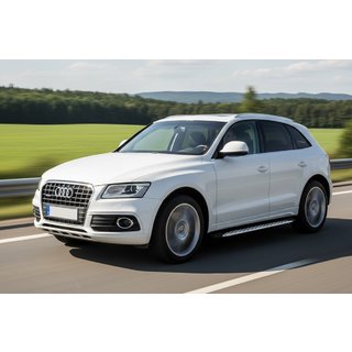 Stranske stopnice Shining V1 (2 kos, aluminij) Audi Q5 2008–2017 fotografija 1