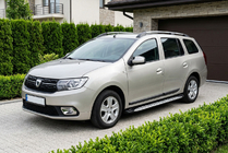 Renault Logan MCV 2013–2022 Stranske stopnice Shining V1 (2 kos, aluminij) fotografija 1