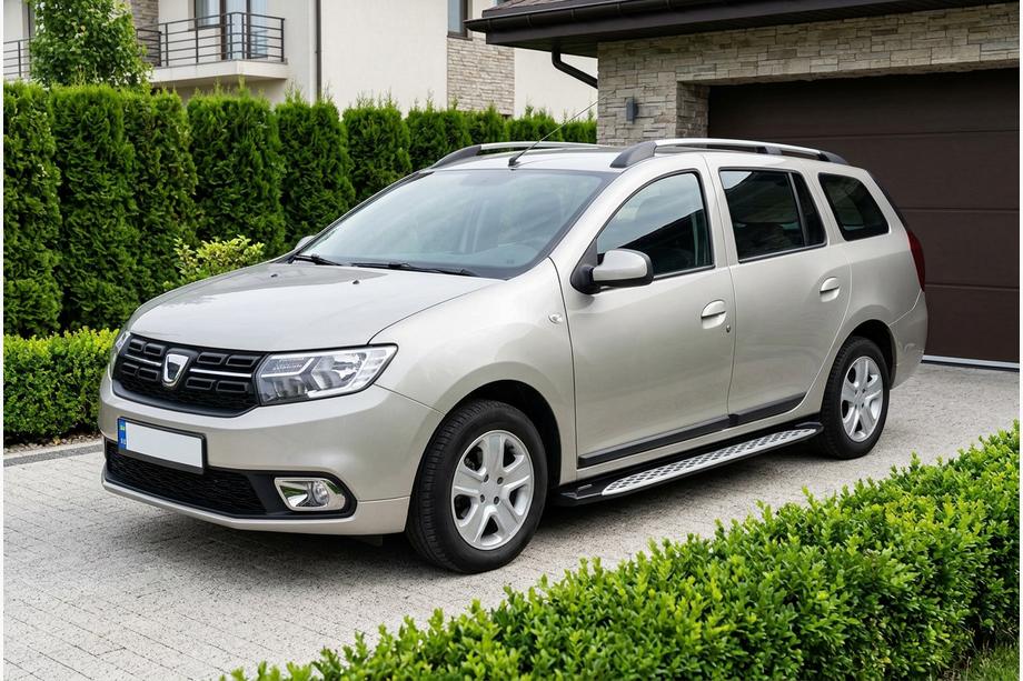 Renault Logan MCV 2013–2022 Stranske stopnice Shining V1 (2 kos, aluminij) Image