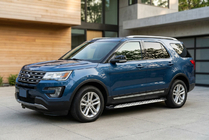 Ford Explorer 2011–2019 Stranske stopnice Shining V1 (2 kos, aluminij) fotografija 2