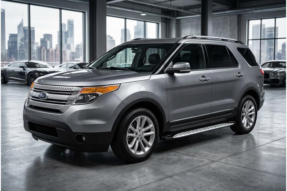 Ford Explorer 2011–2019 Stranske stopnice Shining V1 (2 kos, aluminij) Image