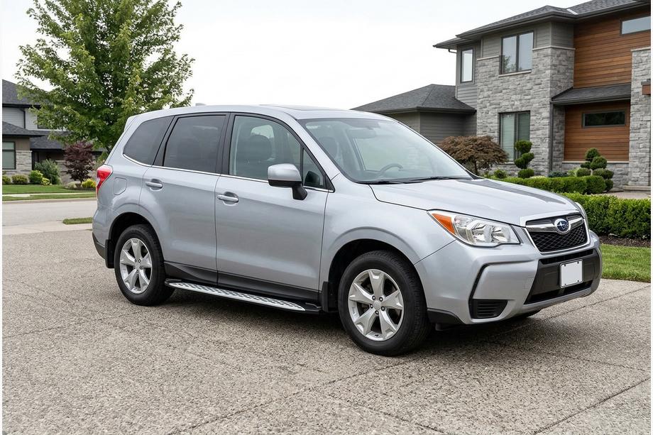 Subaru Forester 2013–2018 Stranske stopnice Shining V1 (2 kos, aluminij) Image