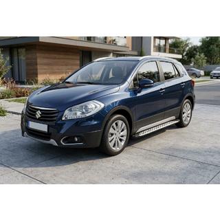 Stranske stopnice Shining V1 (2 kos, aluminij) Suzuki SX4 S-Cross 2013–2016 fotografija 1