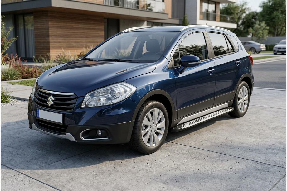 Suzuki SX4 S-Cross 2013–2016 Stranske stopnice Shining V1 (2 kos, aluminij) Image