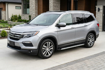 Honda Pilot 2015–2022 Stranske stopnice Shining V1 (2 kos, aluminij) fotografija 1