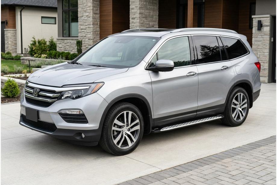 Honda Pilot 2015–2022 Stranske stopnice Shining V1 (2 kos, aluminij) Image