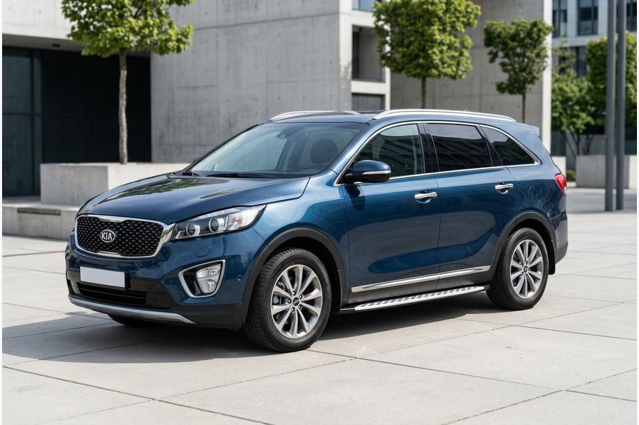 Kia Sorento III UM 2014–2020 Stranske stopnice Shining V1 (2 kos, aluminij) Image