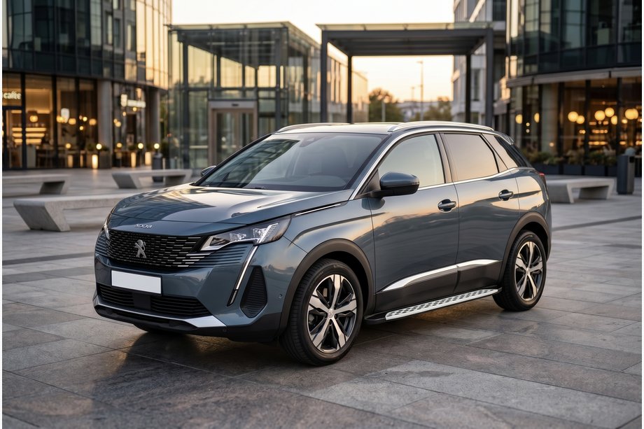 Peugeot 3008 2016–2023 Stranske stopnice Shining V1 (2 kos, aluminij) Image