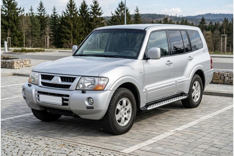 Mitsubishi Pajero Wagon III 1999–2006 Stranske stopnice Shining V1 (2 kos, aluminij) Image
