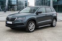 Skoda Karoq 2018– Stranske stopnice Shining V1 (2 kos, aluminij) fotografija 1