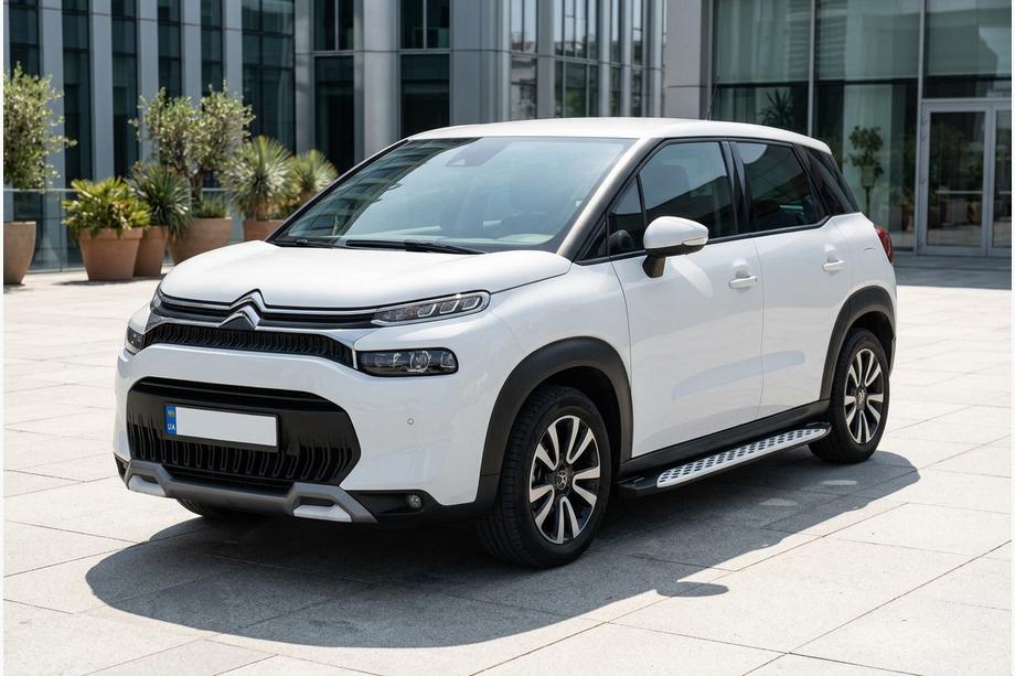 Citroen C-3 Aircross 2017–2024 Stranske stopnice Shining V1 (2 kos, aluminij) Fotografija 1