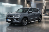 SsangYong Korando 2019– Stranske stopnice Shining V1 (2 kos, aluminij) fotografija 1