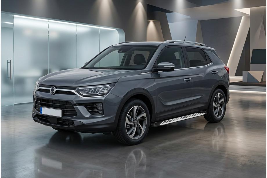 SsangYong Korando 2019– Stranske stopnice Shining V1 (2 kos, aluminij) Image