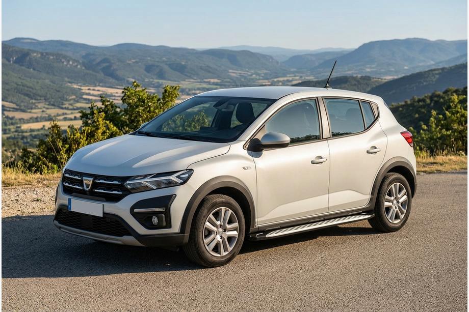 Dacia Sandero 2021– Stranske stopnice Shining V1 (2 kos, aluminij) Image