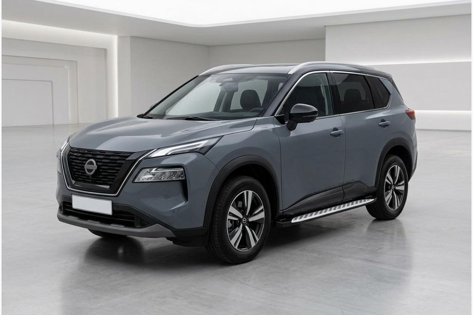 Nissan X-trail T33/Rogue 2022– Stranske stopnice Shining V1 (2 kos, aluminij) Image