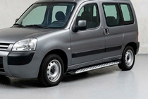 Peugeot Partner 1996–2008 Stranske stopnice Shining V1 (2 kos, aluminij) fotografija 1