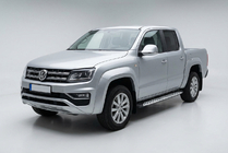 Volkswagen Amarok 2010–2022 Stranske stopnice Shining V1 (2 kos, aluminij) fotografija 1
