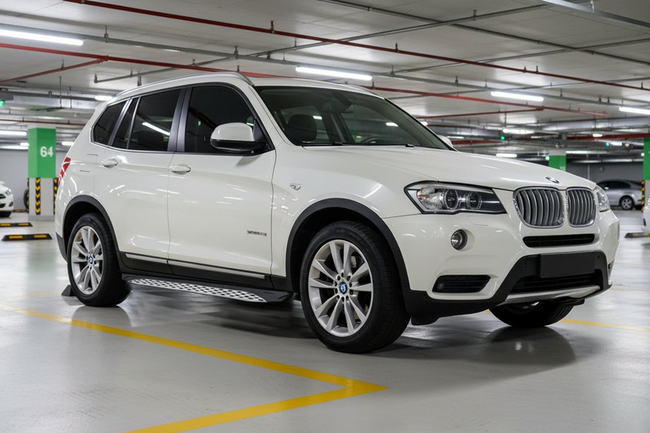 BMW X3 F25 2011–2018 Stranske stopnice Shining V1 (2 kos, aluminij) Fotografija 1