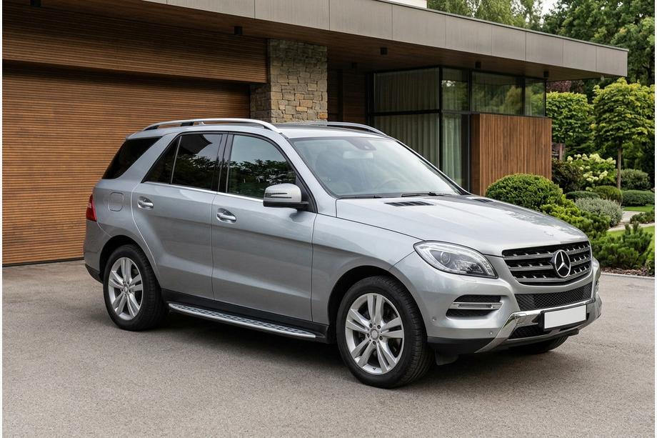 Mercedes GLE/ML class W166 2011–2018 Stranske stopnice Shining V1 (2 kos, aluminij) Image