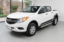 Mazda BT-50 2012– Stranske stopnice Shining V1 (2 kos, aluminij) fotografija 1