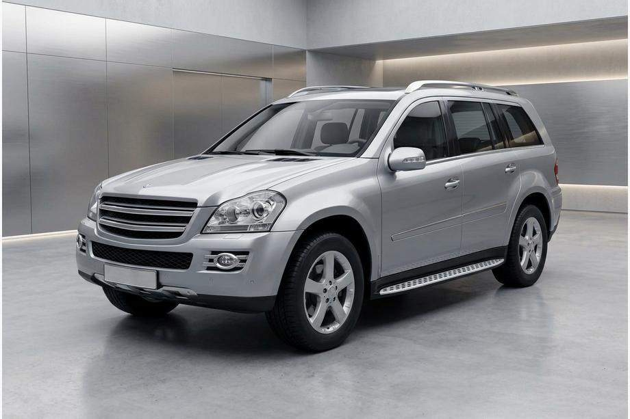 Mercedes GL class X164 2006–2012 Stranske stopnice Shining V1 (2 kos, aluminij) Image