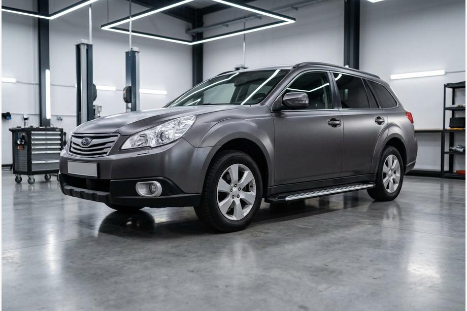 Subaru Outback 2009–2014 Stranske stopnice Shining V1 (2 kos, aluminij) Image