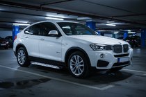 BMW X4 F26 2014–2018 Stranske stopnice Shining V1 (2 kos, aluminij) fotografija 1