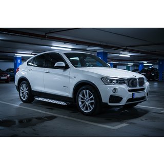 Stranske stopnice Shining V1 (2 kos, aluminij) BMW X4 F26 2014–2018 fotografija 1