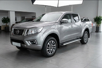 Nissan Navara/NP300 2016– Stranske stopnice Shining V1 (2 kos, aluminij) fotografija 1