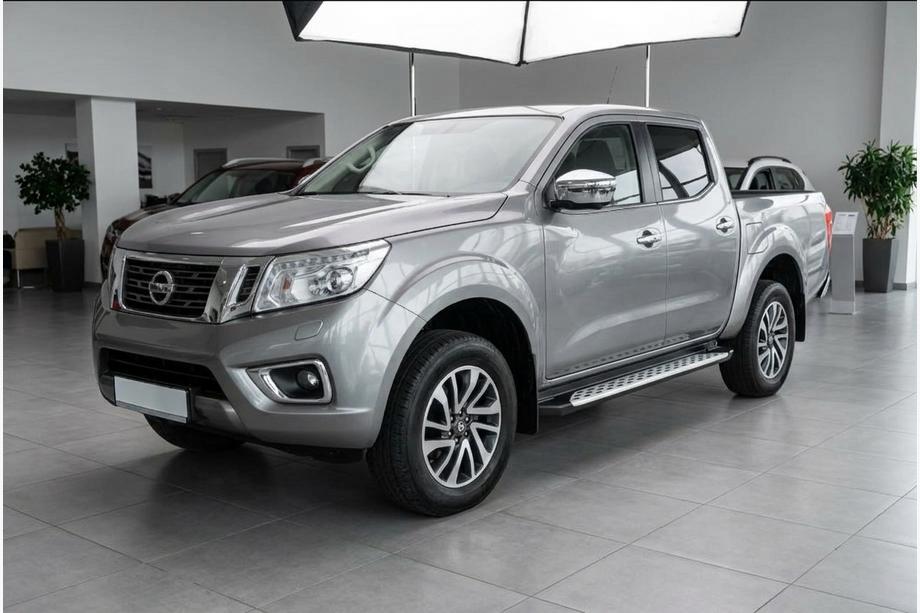 Nissan Navara/NP300 2016– Stranske stopnice Shining V1 (2 kos, aluminij) Image