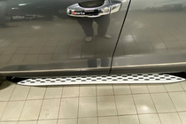 Skoda Kodiaq 2016–2023 Stranske stopnice Shining V1 (2 kos, aluminij) fotografija 5