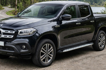 Mercedes X class 2017–2020 Stranske stopnice Shining V1 (2 kos, aluminij) fotografija 1