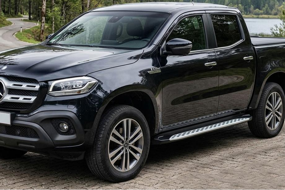 Mercedes X class 2017–2020 Stranske stopnice Shining V1 (2 kos, aluminij) Image