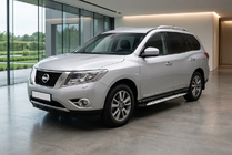 Nissan Pathfinder R52 2012–2021 Stranske stopnice Shining V1 (2 kos, aluminij) fotografija 1
