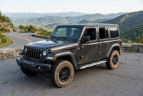 Jeep Wrangler 2018– Stranske stopnice Shining V1 (2 kos, aluminij) fotografija 1