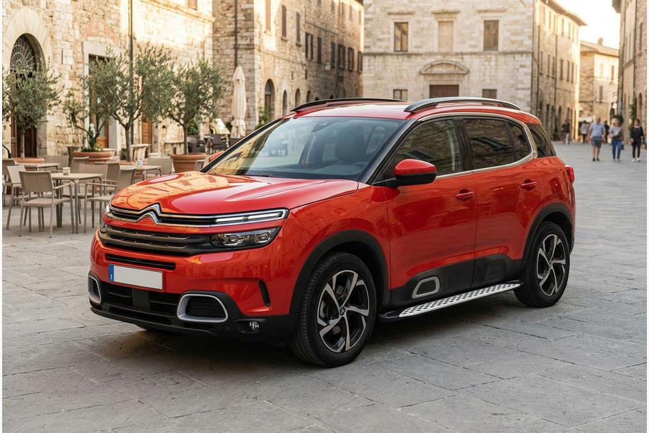 Citroen C5 Aircross 2017–2025 Stranske stopnice Shining V1 (2 kos, aluminij) Fotografija 1
