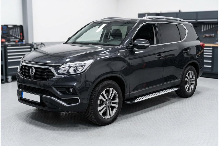 SsangYong Rexton II 2017– Stranske stopnice Shining V1 (2 kos, aluminij) Image