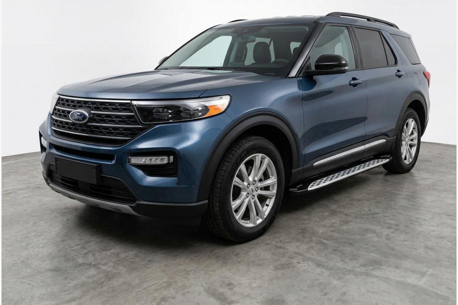 Ford Explorer 2019– Stranske stopnice Shining V1 (2 kos, aluminij) Image