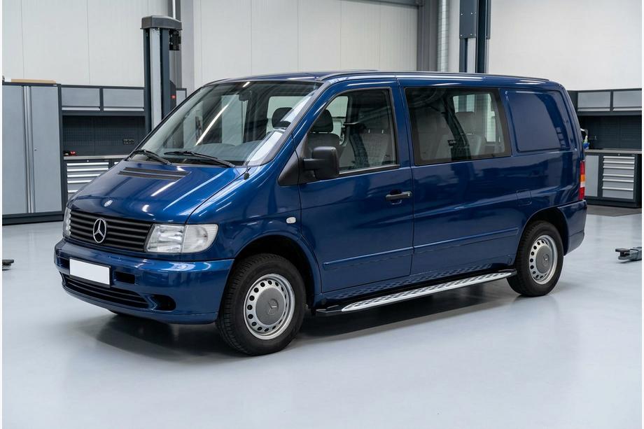 Mercedes Vito W638 1996–2003 Stranske stopnice Shining V1 (2 kos, aluminij) Image