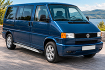 Volkswagen T4 Caravelle/Multivan 1990–2003 Stranske stopnice Shining V1 (2 kos, aluminij) fotografija 1
