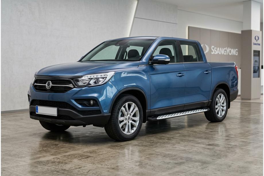 SsangYong Musso II 2018– Stranske stopnice Shining V1 (2 kos, aluminij) Image