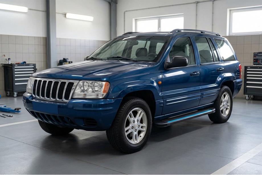 Jeep Grand Cherokee WJ 1999–2004 Bočne stopnice Maya Blue (2 kos, aluminij) Image