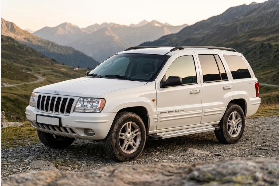 Jeep Grand Cherokee WJ 1999–2004 Bočne stopnice Maya V2 (2 kos, aluminij) Image