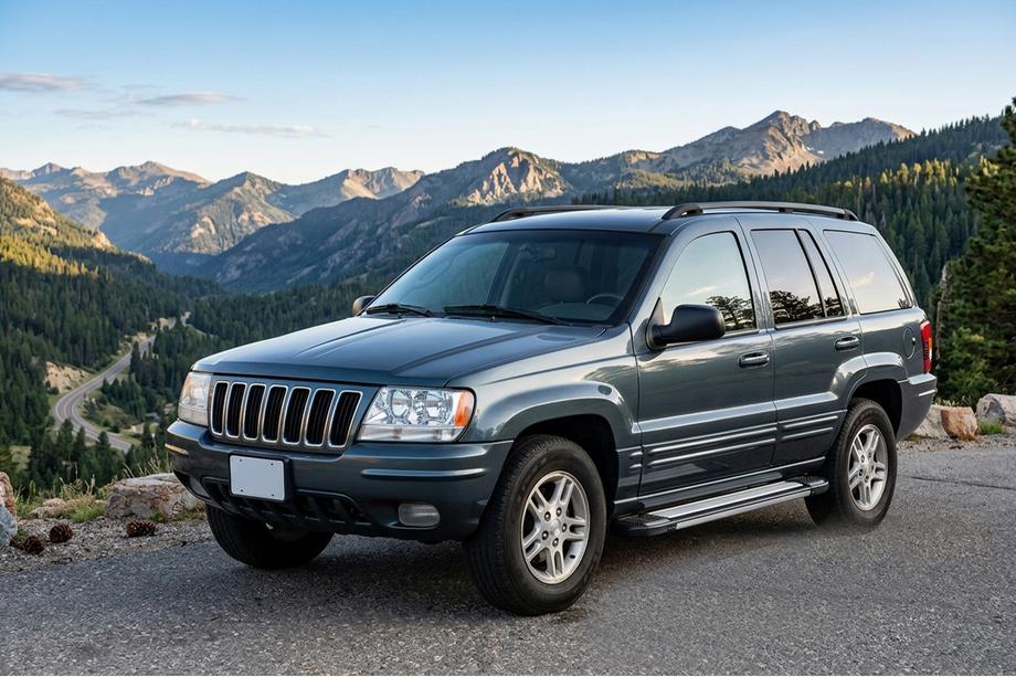Jeep Grand Cherokee WJ 1999–2004 Stranske stopnice Rainbow (2 kos, aluminij) Image